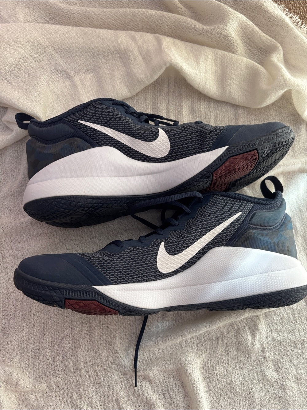 Nike Men’s Navy and White Athletic Shoes
